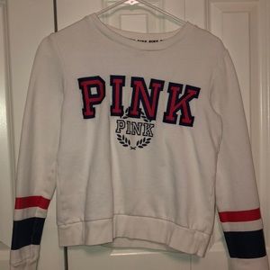 Pink pullover sweatshirt